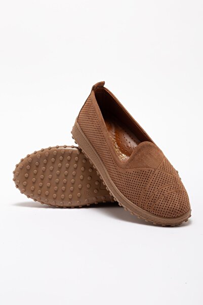 Saadet Kaya Butik Women's Brown Suede (Genuine Leather Inside) Comfort Shoes