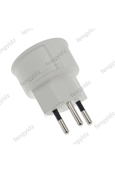 Choice White 1 Pc European France To Swiss Plugs Travel Adapter 3 Pin Plug 10...