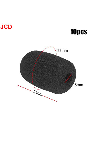 Choice3 30x22x8mm 10pcs JCD 10pcs Mini Microphone Foam Covers Mic Protector C...