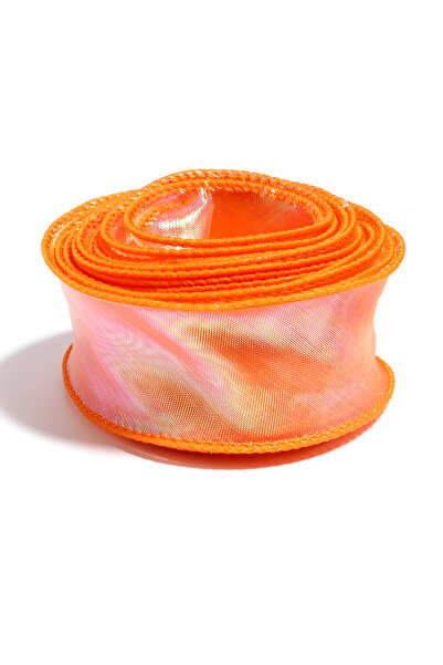 Choice11 4cm Orange 5yards/roll Colorful Fishtail Organza Yarn Wave Edge Lace...