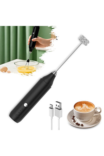 Choice black Portable Handheld Electric Milk Frother Mixer and Egg Beater Cof...