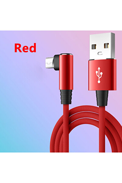 Choice1 سلك شحن سريع بطول 1 متر، أحمر اللون، بقوة 3 أمبير، مزود بمنفذ Micro U...