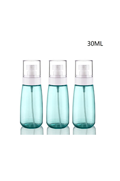 Choice3 3 زجاجات رذاذ صغيرة خضراء سعة 30 مل، مناسبة للسفر، مانعة للتسرب.