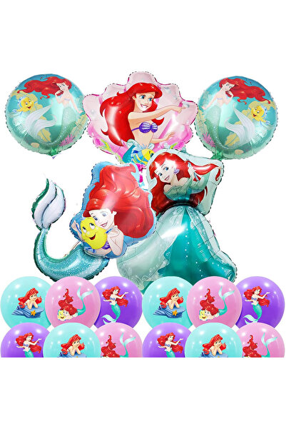 Choice as shown Number 1 17pcs Cartoon Little Mermaid Princess Mermaid Foil B...
