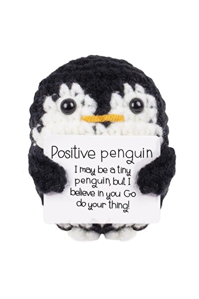 Choice3 بطريق أسود، قطعة واحدة من دمية البطريق وبري الإبداعية، هدية مصنوعة يد...