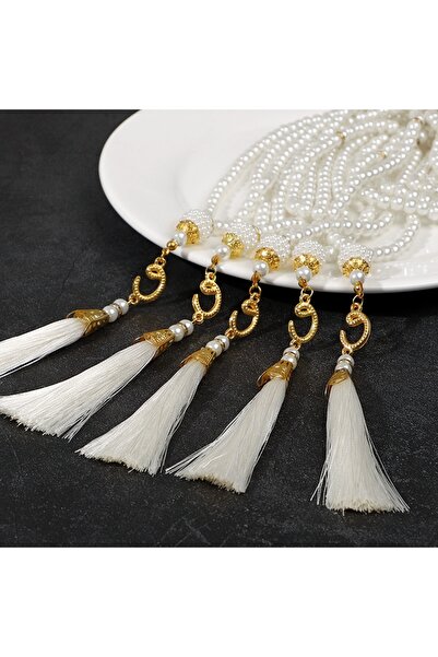 Choice 20Pcs White 5-20Pcs Muslim Prayer Beads Islamic 99 Pearls Charm Bracel...