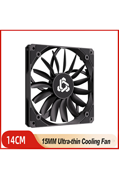 Choice NO RGB AS AHOW 1PCS TEUCER UT-14015 14CM Ultra Thin Cooling Fan 12V 4P...