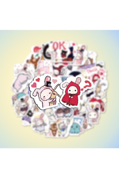 Choice 6X5.2X0.5CM DJ-84 40 Pcs Sentimental Circus Graffiti Retro Style Stick...