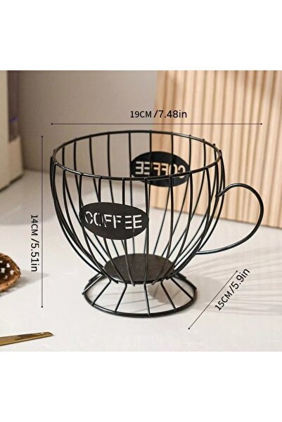 Choice10 حامل كبسولات قهوة أسود عالي الجودة بسعة كبيرة، كوب تخزين كبسولات الق...