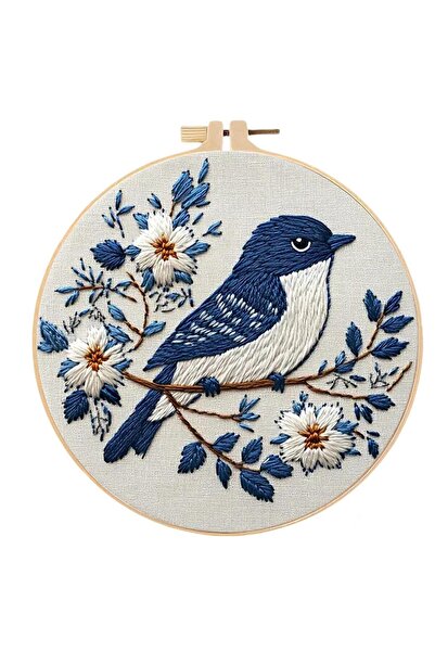 Choice طقم تطريز متقاطع قطعة واحدة، مقاس 20×20 سم، CXTZ-506، يتضمن طارة، بتصم...