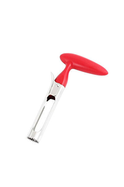 Choice Red Stainless Steel Corer Ergonomic Handle Fruit Core Remover Tool for...