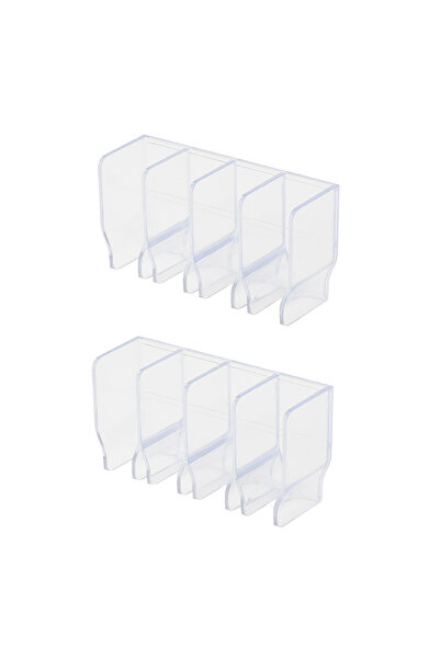 Choice منظم حائط شفاف للحمام، قطعتان، لا يحتاج إلى حفر، رف تخزين مستحضرات الت...