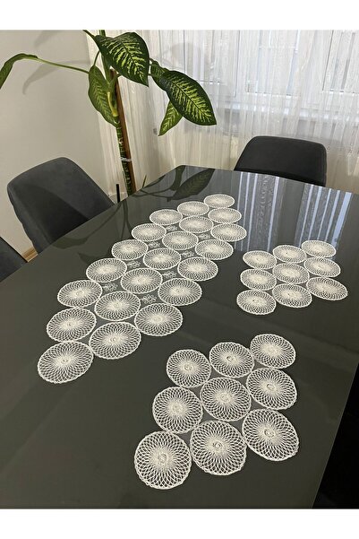 BRL ÇEYİZ HOME French Lace Luxury Tulle Guipure Stylish Living Room Coffee Ta...