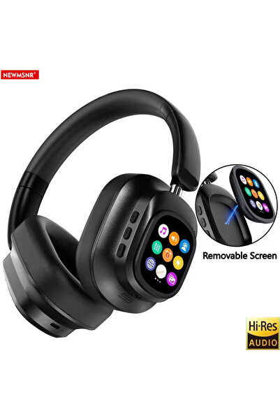 Choice سماعات رأس لاسلكية بتقنية بلوتوث مع خاصية إلغاء الضوضاء النشط، وشاشة ل...