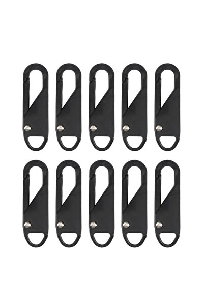 Choice1 طقم إصلاح سحابات فوري أسود مكون من 10 قطع، يشمل أسنان سحاب بديلة.