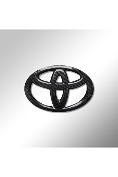 choice2 TOYOTA 1pc Carbon 1PCS ABS Toyota Logo Car Emblem Steering Wheel Stic...
