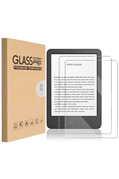 Choice قطعتان من واقي شاشة زجاجي مقوى عالي الدقة 9H لجهاز Kindle 2024 اللوحي ...