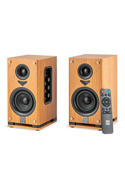 Electromures Active bookshelf speakers with Bluetooth and USB/OPTICAL/RCA con...