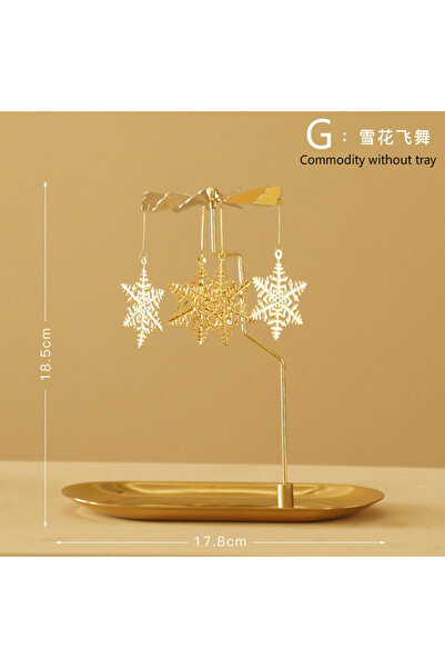 Choice6 حامل شموع دوار معطر، مصباح على شكل حصان، زينة عيد الميلاد (باستثناء ا...