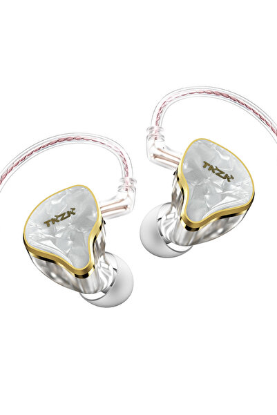 Choice4 سماعات أذن داخلية عالية الدقة TKZK TK02 بيضاء بدون ميكروفون - كابل OF...