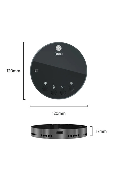 Choice black Desktop USB Conference Speakerphone BT Microphone 360° Omnidirec...