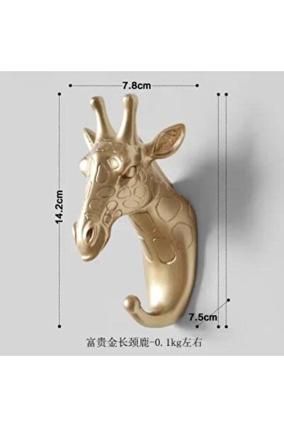 choice2 خطافات جدارية أنيقة على شكل رأس حيوان، مطلية بالذهب، لتعليق المعاطف و...