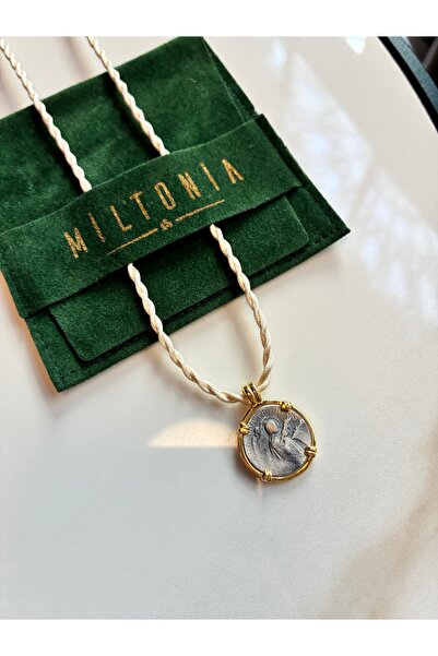 Miltonia Antik Silüet 925s Gümüş Uç Burgu İp Kolye