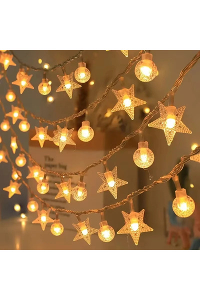 Choice1 سلسلة إضاءة تعمل بالطاقة الشمسية بطول 7 أمتار، مزودة بـ 50 مصباح LED ...