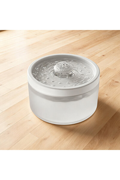 Choice3 نافورة مياه بيضاء سعة 1.8 لتر (60.87 أونصة) أوتوماتيكية للقطط والكلاب...