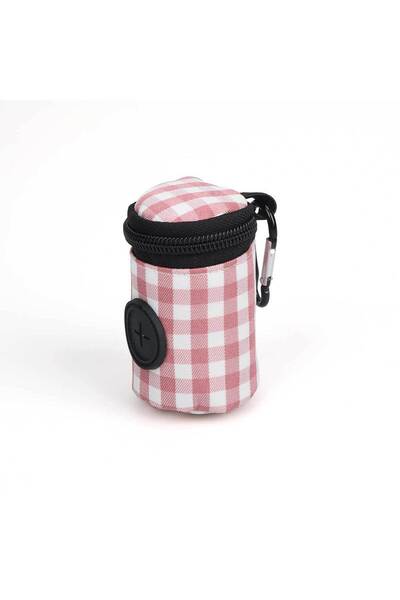 Choice3 Pink Pet waste bag Checkered pattern Fashionable Easy to carry when g...