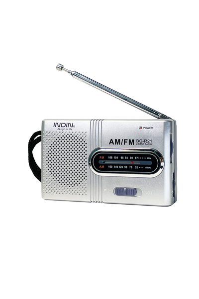 Choice راديو ترانزستور فضي محمول يعمل بنظامي AM وFM مع مكبر صوت، هدية مثالية ...