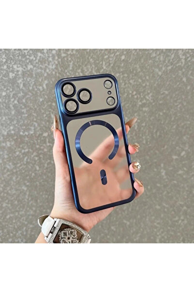 Choice غلاف هاتف شفاف غير لامع باللون الأزرق لهاتف iPhone 17 Pro، متوافق مع M...