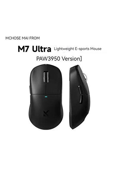 Choice ماوس M7 ألترا أسود، ماوس M7 برو ألترا 8K، ماوس ألعاب لاسلكي Paw3950 ثل...