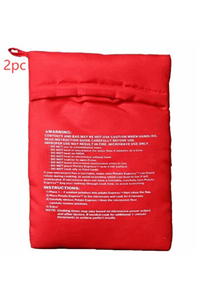 Choice1 2Pc 3pcs Red Microwave Potato Bags Can Be Reused 4 Minutes Fast Micro...