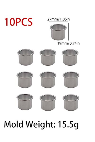 Choice1 10pcs bracket Creative Concrete Candle Holder Silicone Mold Round Don...