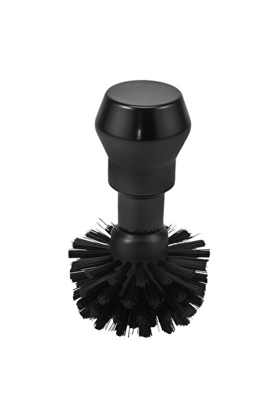 Choice1 فرشاة تنظيف حامل فلتر القهوة، قطعة واحدة، لون أسود، بمقبض خشبي مريح، ...