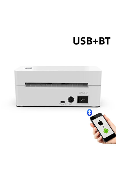 Choice11 EU Plug 9260 white USB BT Thermal Label Printer Small Wireless Shipp...