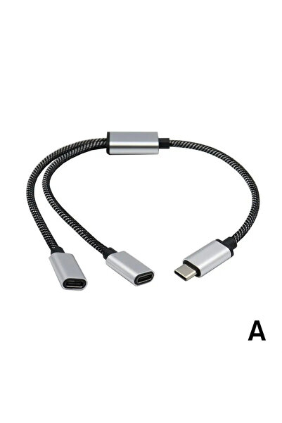 Choice موزع USB-C أسود اللون، من منفذ واحد إلى منفذين، موزع من النوع C بثلاثة...