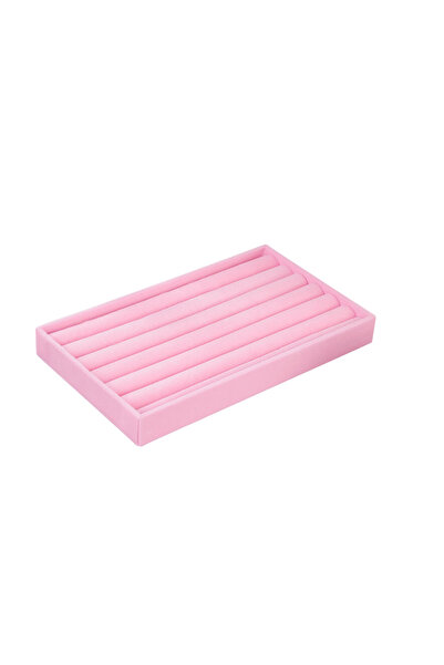 Choice1 Long platter 1PC, Flking Jewelry Box Jewelry Tray, Color: Pink