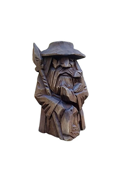 Choice1 تمثال فايكنغ من الراتنج على الطراز النوردي، مستوحى من أودين وثور وتير...