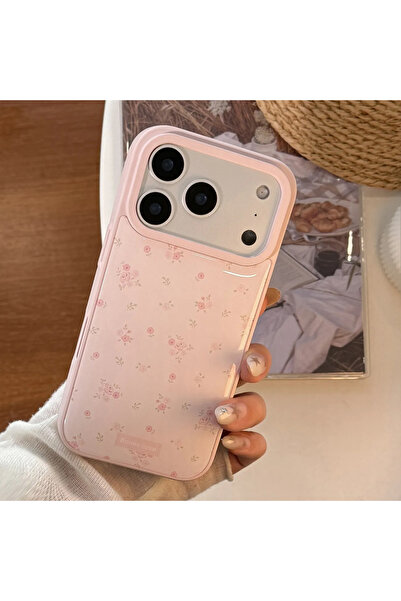 Choice8 غلاف هاتف كوري كامل الشاشة بتصميم زهور وردية اللون مع غراء لاصق، متوا...