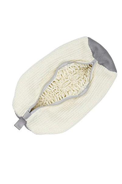 Choice1 حقيبة غسيل أحذية أبيض كبير الحجم من الألياف الناعمة، قابل لإعادة الاس...