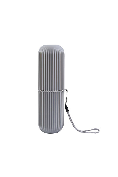 Choice1 حافظة حماية فرشاة الأسنان المحمولة باللون الرمادي، علبة تخزين للتخييم...