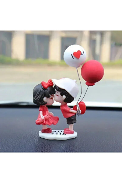 choice2 تمثال كرتوني من الراتنج على شكل زوجين، زينة بالون لطيفة للعشاق، مناسب...