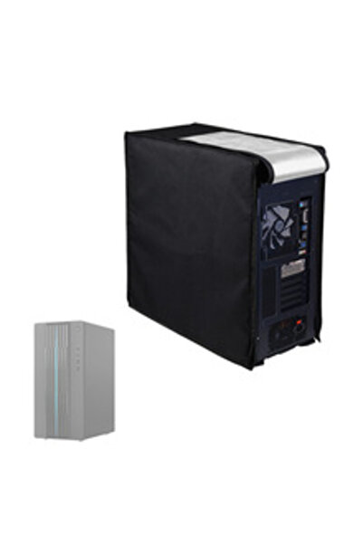 Choice 50x21x46cm black Universal PC Tower Cover Multiple Sizes - Dust and Mo...