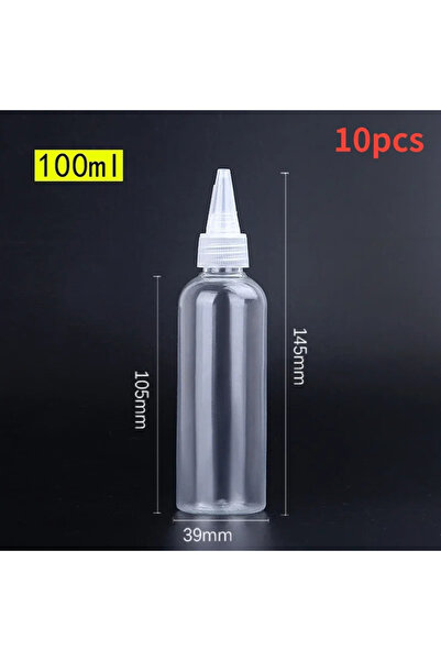 Choice3 ١٠٠ مل - ١٠ قطع من زجاجات القطارة الفارغة، شفافة، ذات فوهة حادة، مصنو...