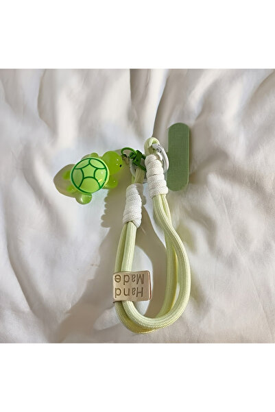 Choice5 4 قطع، حبل تعليق هاتف محمول مضفر عالمي، بتصميم سلحفاة كرتونية، مزود ب...