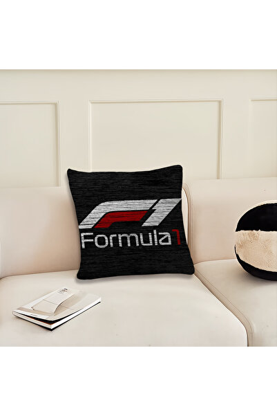 Choice8 غطاء وسادة أنيق بشعار سيارة سباق الفورمولا 1 (40×40 سم/16×16 بوصة) من...