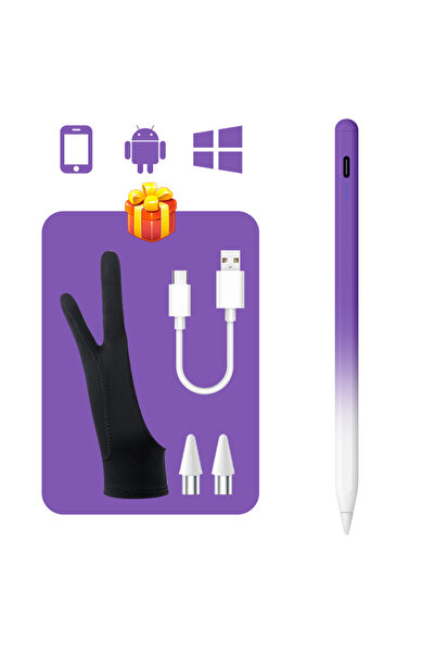 Choice قلم لمس عالمي متدرج اللون البنفسجي 2025 متوافق مع أجهزة أندرويد وويندو...