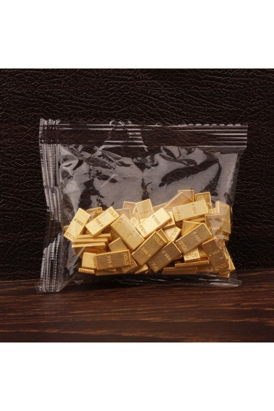 Choice9 6 قطع من الدولارات الذهبية الصغيرة لجذب الثروة، دعائم تصوير، سبائك ذه...